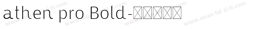 athen pro Bold字体转换